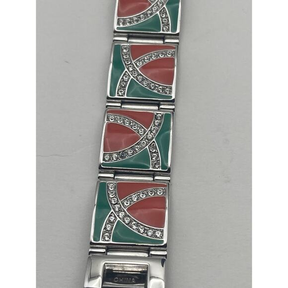 Victoria Wieck Women's Watch 17mm  Beverly Hills Unique Band - New Battery  Sz 7 - Picture 9 of 12